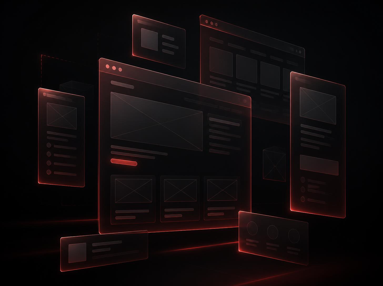 Web developer designing a modern business website for a digital marketing agency