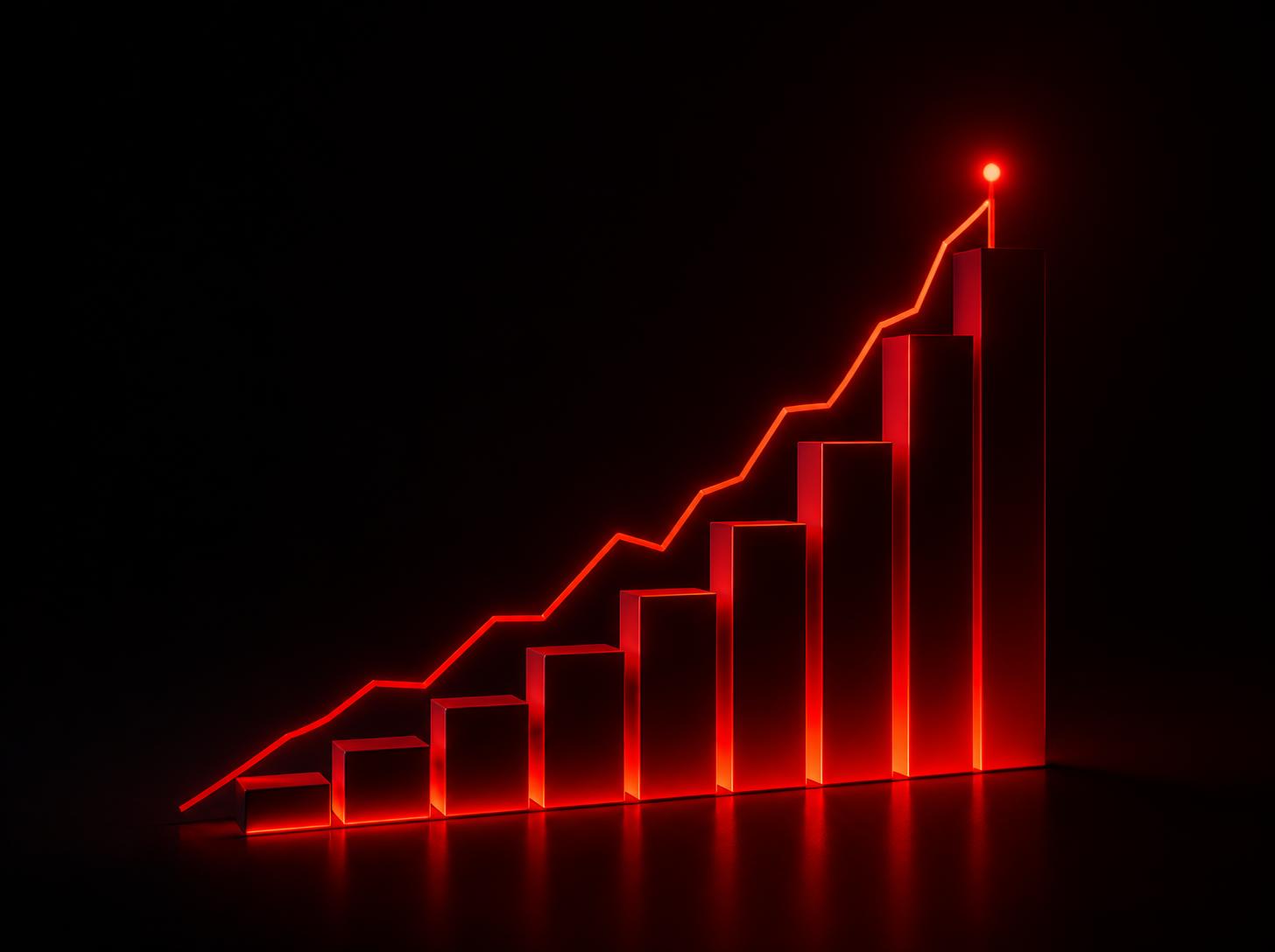 SEO ranking growth chart with Google search results and keyword analytics